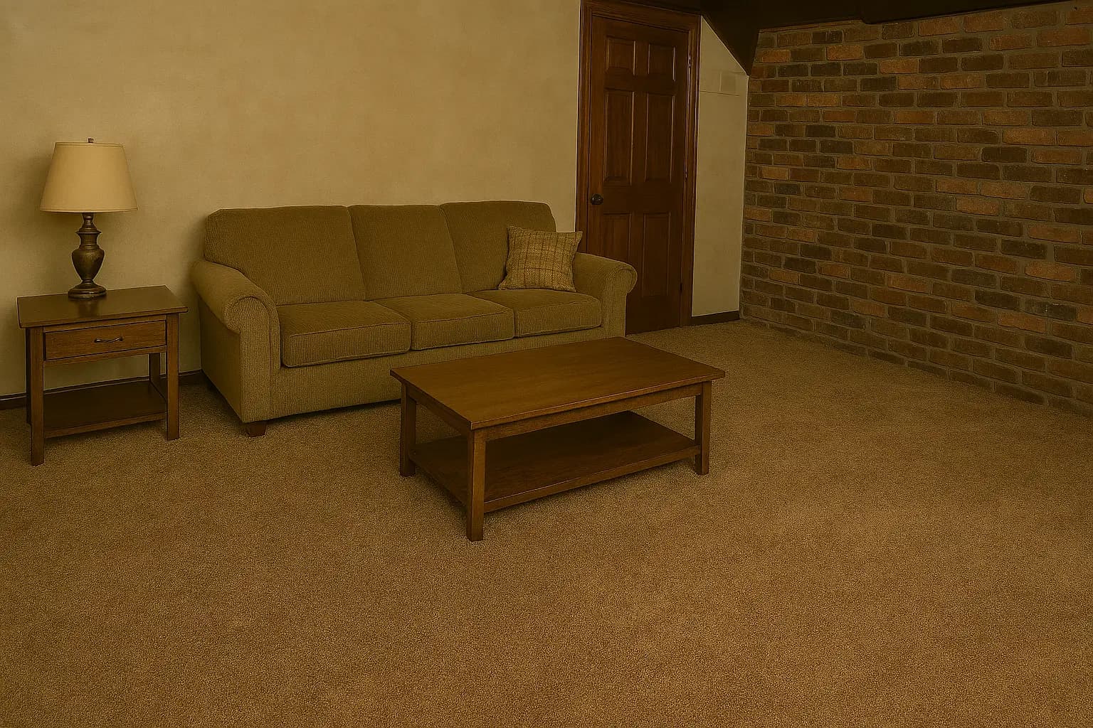 Attic Luxury Vinyl Plank Upgrade Before